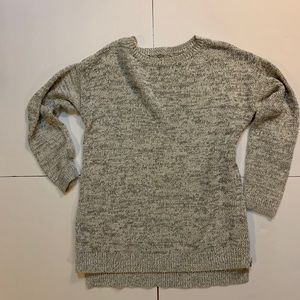 Lou and Grey Black Gray Side Zip Tunic Sweater